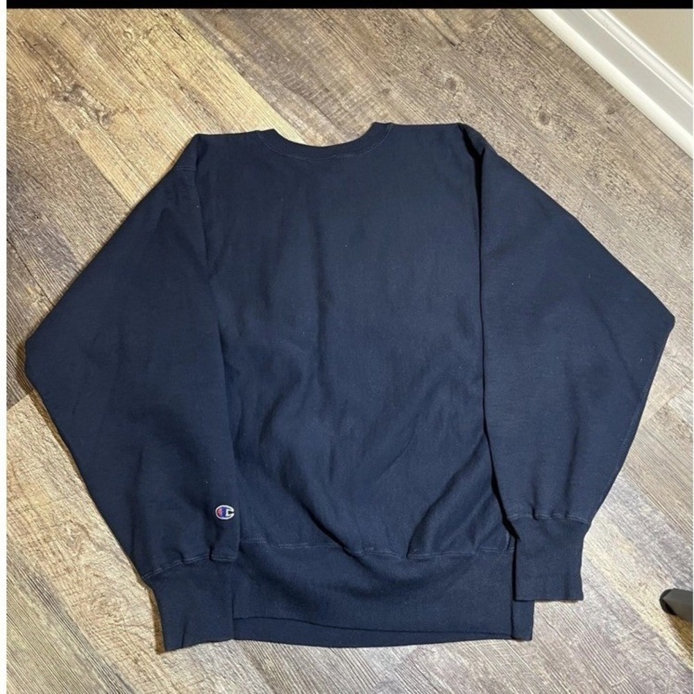 Vintage 90s Yale University Champion Reverse Weave Crewneck Sweatshirt Large - Picture 2 of 6